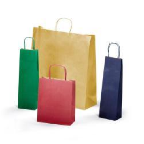 SAUL SADOCH REX ALLEGRA SACCHETTO CON MANICO IN CARTA 16X8X21 CM COLORI ASSORTITI CONF 25 Pz.